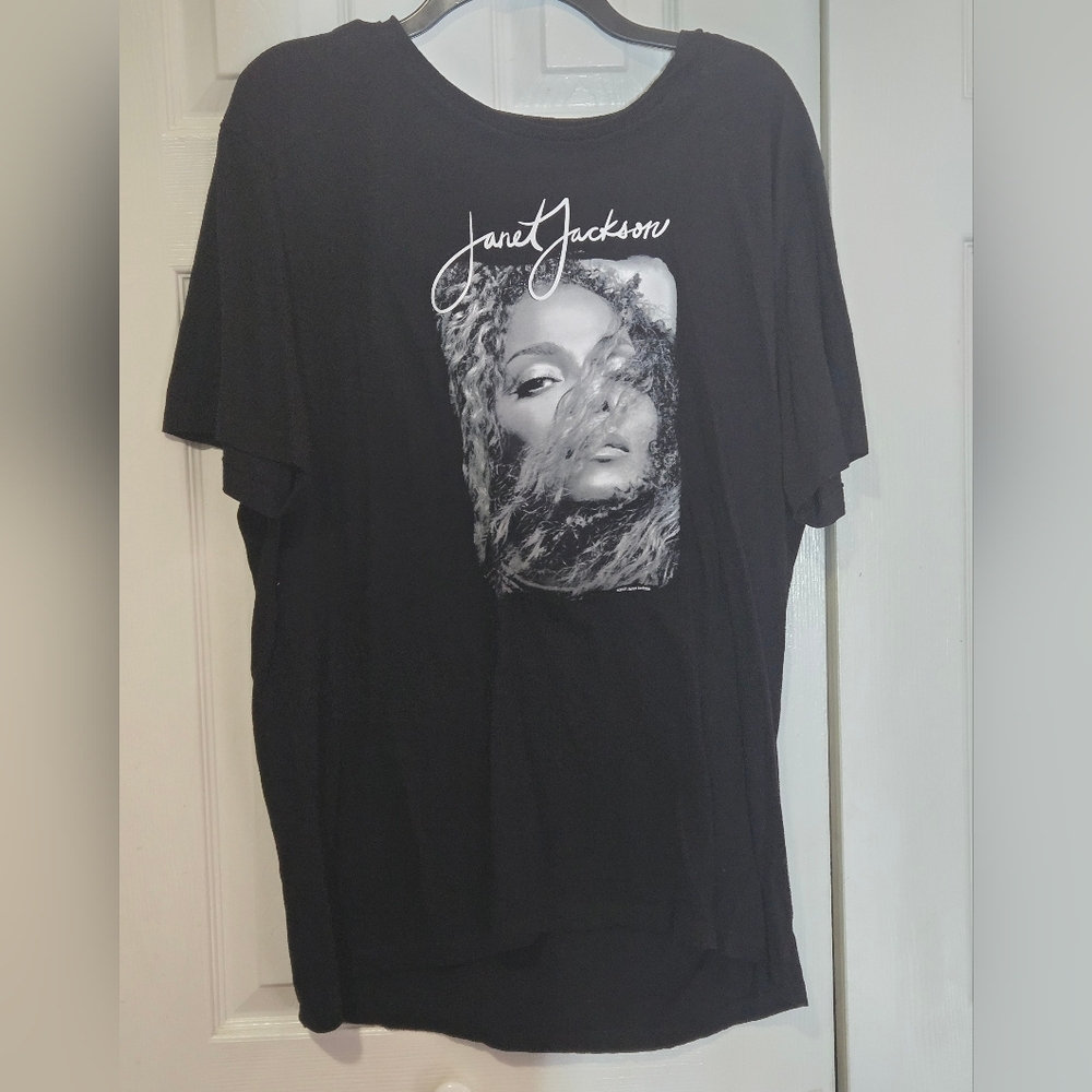 Janet Jackson Black Graphic Band Tee XL